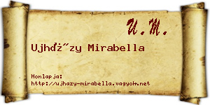 Ujházy Mirabella névjegykártya